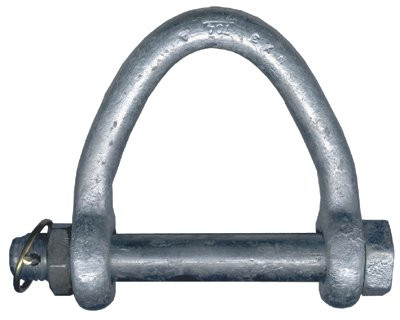 COLUMBUS MCKINNON M706H 1-1/8" HD GALVANIZED WEBSLING SHACKLE 6"