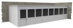 PORTA-KING VK1DW-WCM 12'X32' 2-WALL H7577 MDLR IN-PLNT OFFICE 2-WALL 12FT.DX