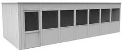 PORTA-KING VK1DW-WCM 12'X28' 4-WALL H7589 MDLR IN-PLNT OFFICE 4-WALL 12FT.DX