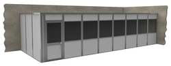 PORTA-KING VK1DW 12'X32' 2-WALL H7577 MDLR IN-PLNT OFFICE 2-WALL 12FT.DX