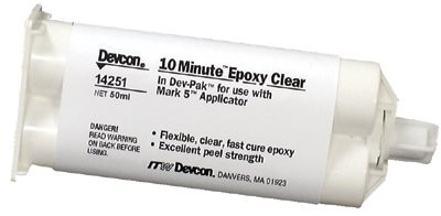 DEVCON 14251 EPOXY ADHESIVE 2 PART CLR 50ML CARTRIDGE