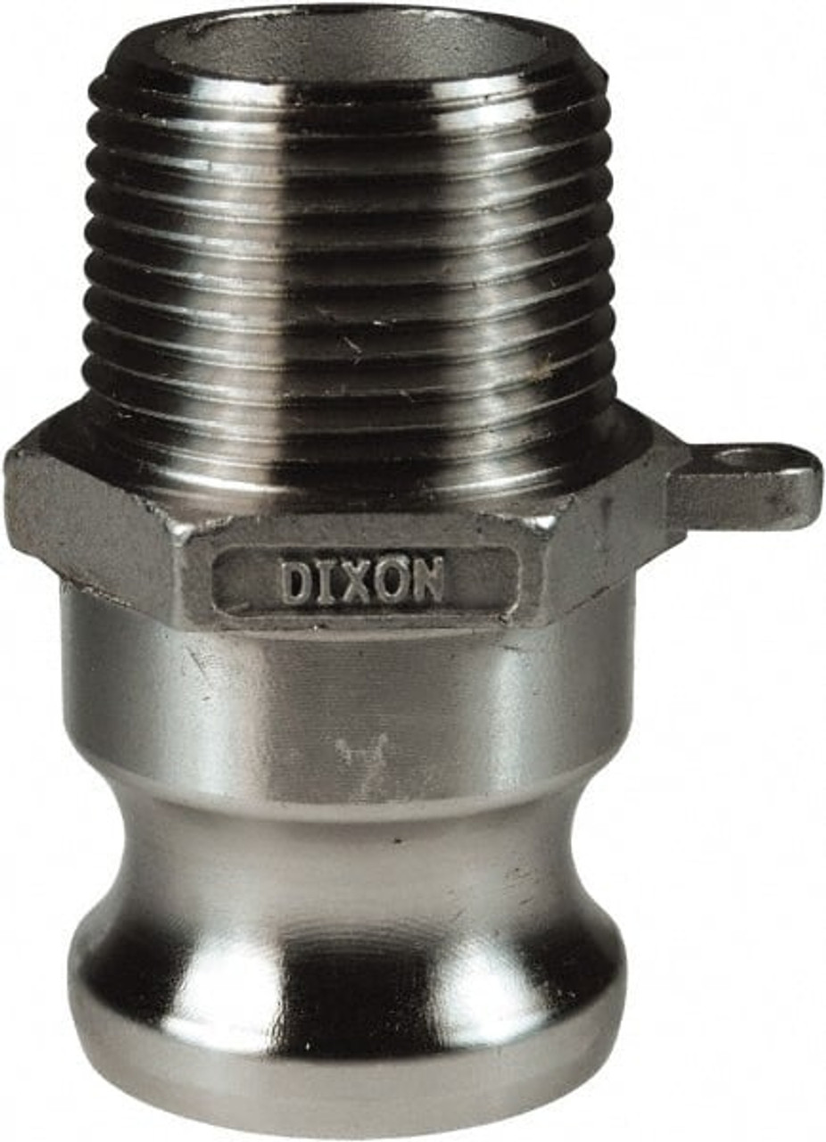 DIXON VALVE  COUPLING 150-F-SS 1-1/2" X 1-1/2" CAM & GROOVE MALE ADAPTE