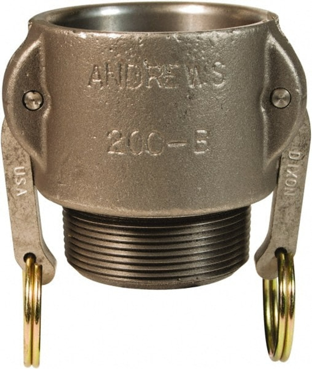DIXON VALVE  COUPLING 400-B-MI CAM AND GROOVE COUPLER X MNPT,4",MI