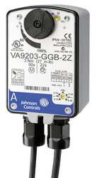 JOHNSON CONTROLS VA9203-BGB-2 ELEC ACT 27 IN.-LB. ON-OFF 24VAC
