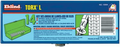 EKLIND TOOL 10994 L TORX KEY SETS