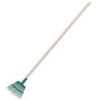 FLEXRAKE 3W 8-INCH SHRUB RAKE WITH 48-INCH HARDWOOD 