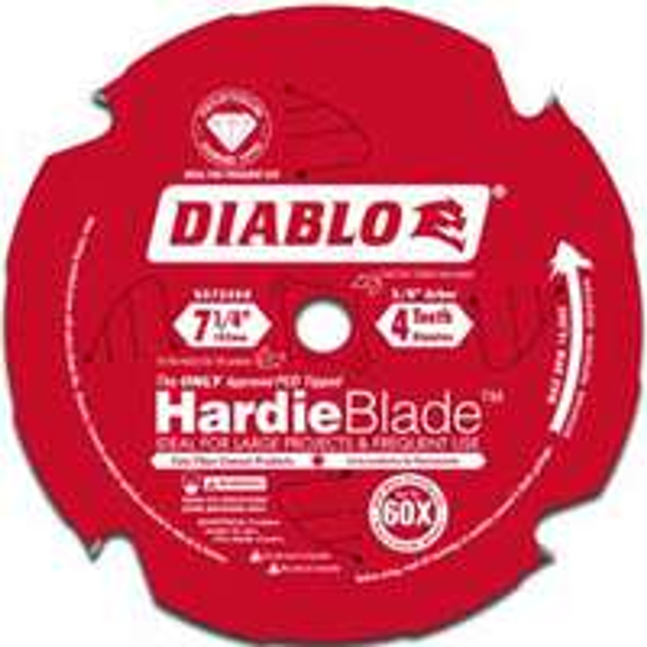 FREUD D0704DH 7-1/4-IN. 4-TPI FIBER CEMENT SAW BLADE