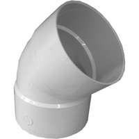 GENOVA PRODUCTS INC 40660 ELBOW 45DEG PVC HUB 6IN       
