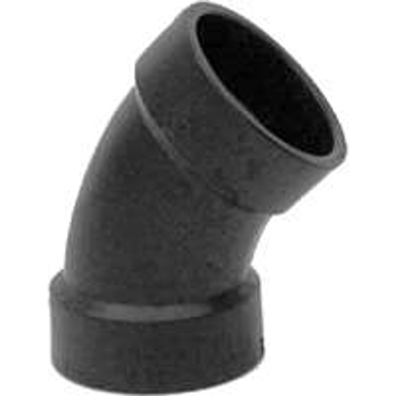 GENOVA PRODUCTS INC 80630 ABS ELBOW 45 DEG HUBXHUB 3IN  