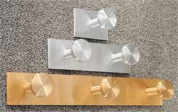 GLARO INC. D3SA COAT HOOK 3 HOOKS 16 IN W SATIN ALUMINUM