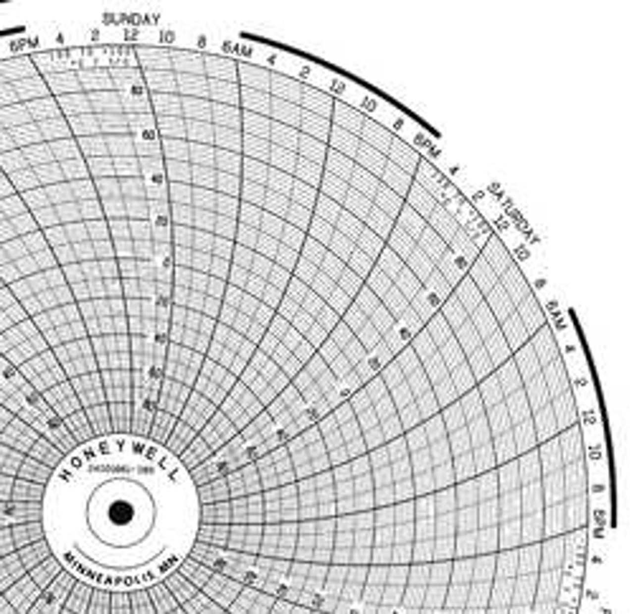 HONEYWELL BN  24001661-069 CHART 10.313 IN -100 TO 100 7 DAY PK 100