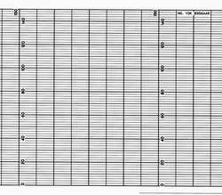 GRAPHIC CONTROLS YOK B956AAR STRIP CHART FANFOLD RANGE 0 TO 150 53 FT