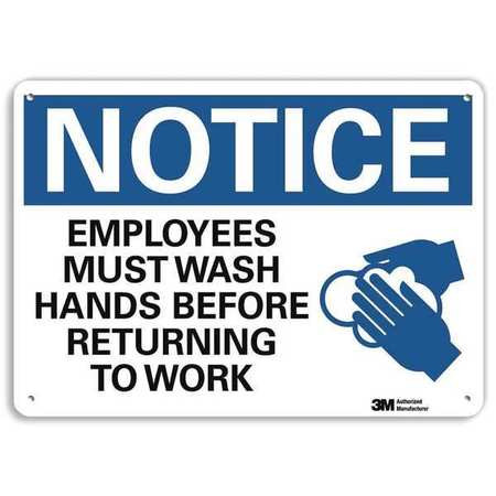 LYLE U1-1045-RA_14X10 NOTICE SIGN 14X10 IN. ENGLISH