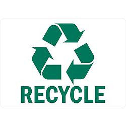 LYLE U1-1028-RD_14X10 RECYCLING SIGN 14X10 IN. ENGLISH