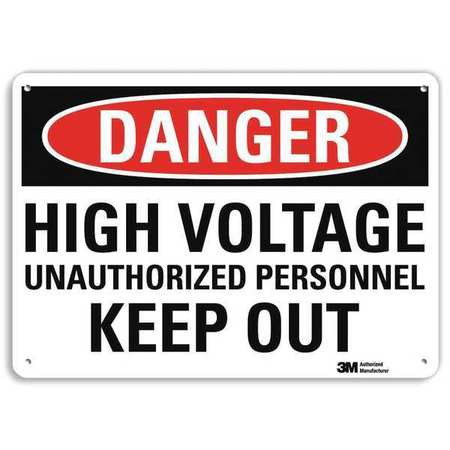 LYLE U1-1022-RA_10X7 DANGER SIGN 10X7 IN. ENGLISH