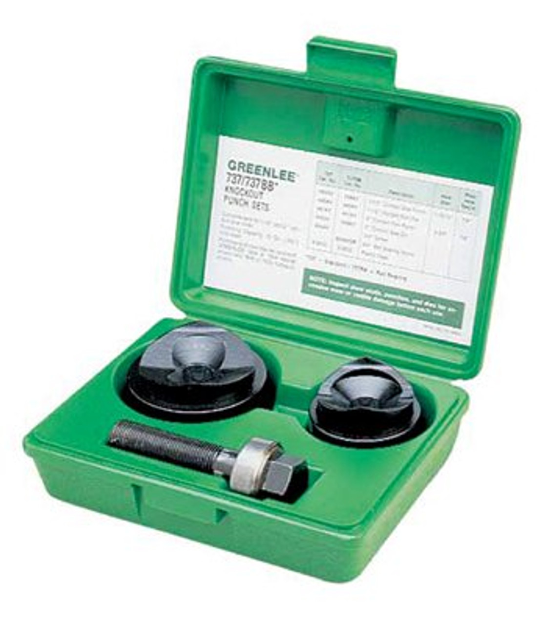 GREENLEE TEXTRON 737BB 6 PIECE, 1-1/2 TO 2" PUNCH HOLE DIAM, MA