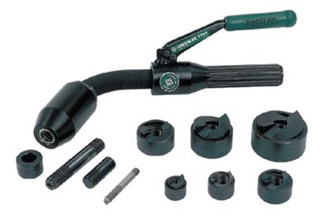 GREENLEE TEXTRON 7706SB 11 PIECE, 1/2 TO 2" PUNCH HOLE DIAM, HYD