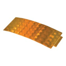 GROTE 41153 REFLECTOR RECTANGULAR YELLOW 4-1/4 L
