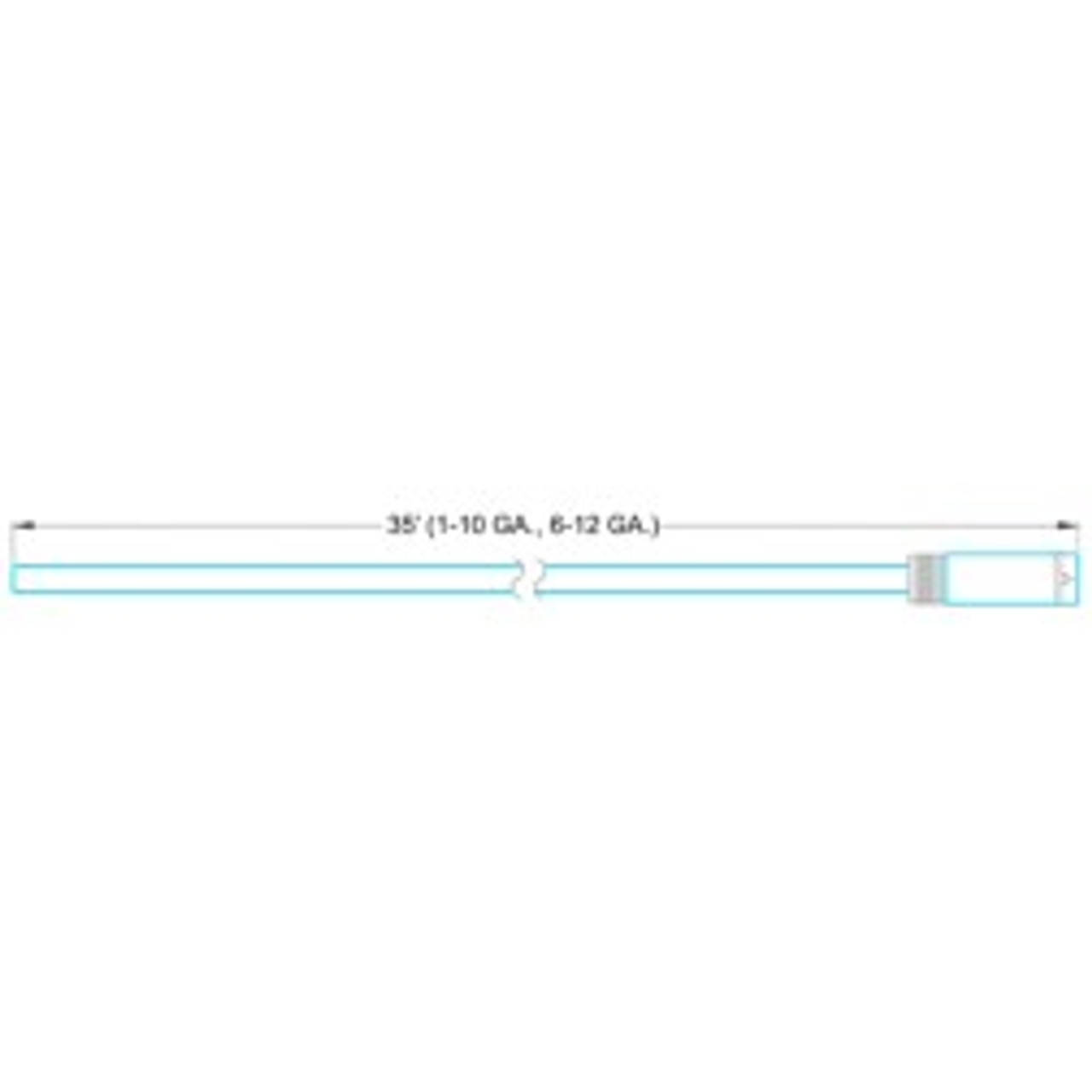 GROTE 66080 MAIN HARNESS 35 FOOT BLUE