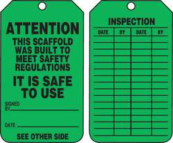 ACCUFORM SIGNS TRS328PTP STATUS ALERT TAG 5-3/4 X 3-1/4 PK25