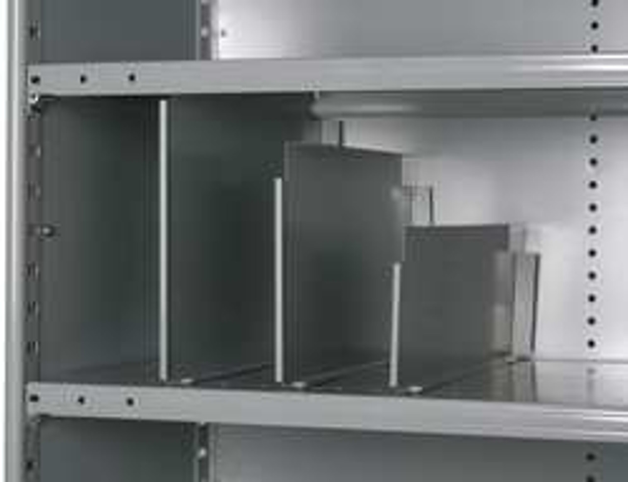 HALLOWELL 5240-1812-12HG VERTICAL SHELF DIVIDER 20 GA. GRAY PK 12
