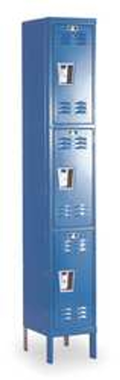 HALLOWELL U1258-3MB 3 DOOR, 3 TIER, PREMIUM WARDROBE LOCKERS