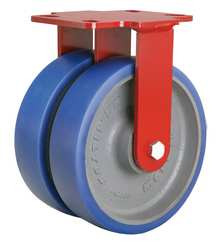 HAMILTON R-HS2-8SPB DUAL WHL RGD CSTR 2000 LB 8 IN PURETH