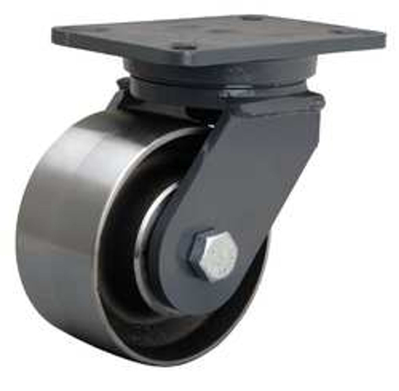 HAMILTON S-CH-63FSB SWIVEL PLATE CASTER 4000 LB 6 IN DIA