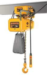 HARRINGTON NERM005L-L-15 ELECTRIC CHAIN HOIST W/TROLLEY 1000 LB.