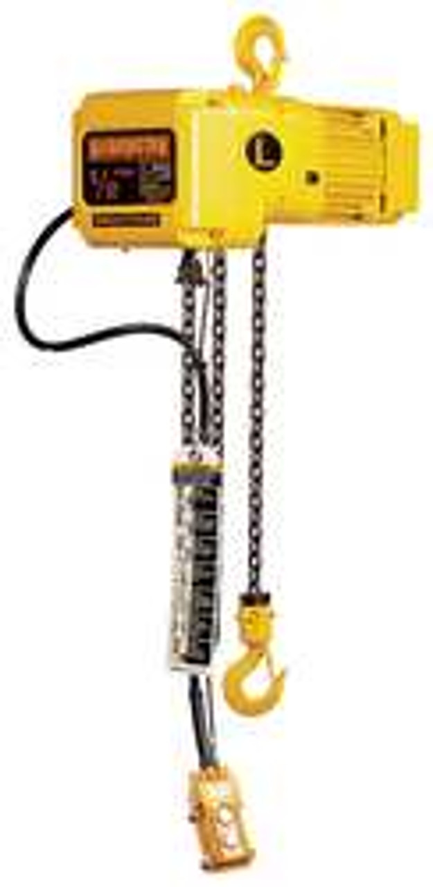 HARRINGTON SNER005L-10 ELECTRIC CHAIN HOIST 1000 LB. 10 FT.