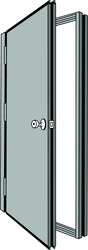 HARVARD PRODUCTS T84070304L SECURITY DOOR HAND LEFT 85 7/16X48 5/8