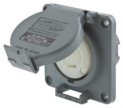 HUBBELL HBL2740SW 600 VAC, 30 AMP, L17-30R NEMA, SELF GROU