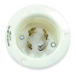 HUBBELL HBL2775 FLANGED INLET 600V 30A L20-30P 4P 4W 3PH