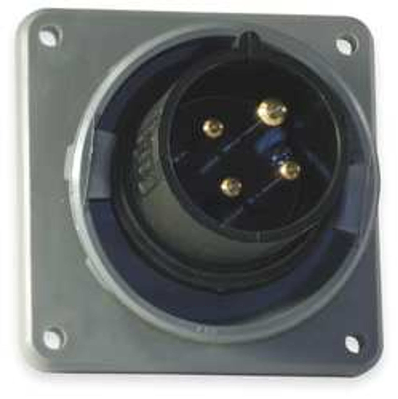 HUBBELL HBL420B5W IEC PIN AND SLEEVE INLET 20A 600V BLACK