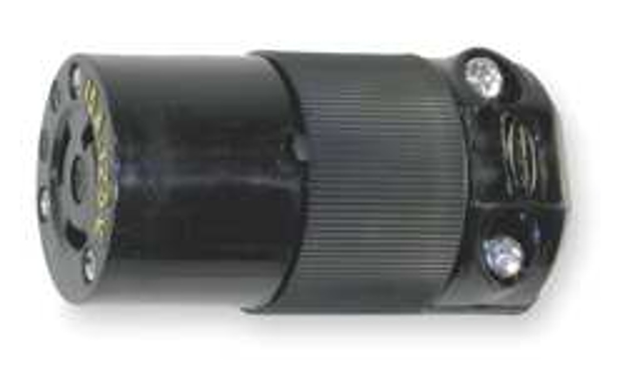 HUBBELL HBL4729CBK CONNECTOR 125VAC 15A L5-15R 2P 3W 1PH