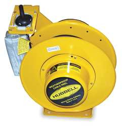 HUBBELL HBL501042W CORD REEL 50 FT 10/4 SOW-A YELLOW 600VAC