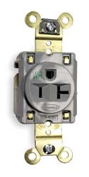 HUBBELL HBL5361GRYWR RECEPTACLE 20A 125V 5-20R 2P 3W