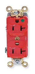 HUBBELL HBL8300ILR RECEPTACLE 20A 125V 5-20R 2P 3W
