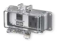 HUBBELL P155E 1 PORT, 1 POWER RECEPTACLE, ETHERNET, CL