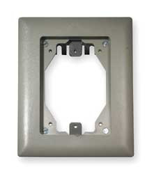 HUBBELL PFBRFGY1 FLOOR BOX CARPET FLANGE RECTANGULAR