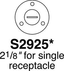 HUBBELL S2925 COVER FLOOR BOX