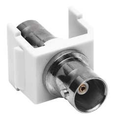 HUBBELL SFBW COUPLER BNC CONNECTOR PASS THRU F/F WHT