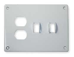 HUBBELL SWP28 SECURITY WALL PLATE WHITE