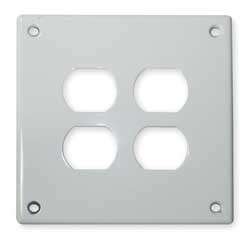 HUBBELL SWP82 SECURITY WALL PLATE WHITE