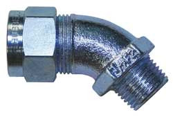 HUBBELL VHC1023ZP CORD CONNECTOR 1/2 IN 45 DEGREE BLUE