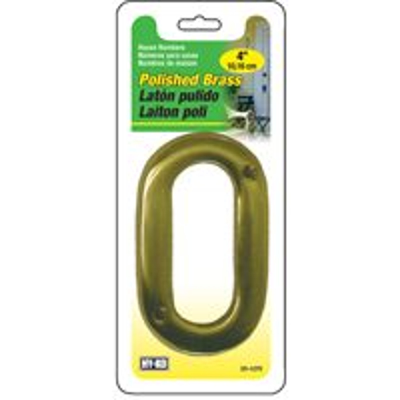 HY-KO PRODUCTS BR-42PB/0 PRESTIGE SERIES HOUSE ADDRESS NUMBER "0"