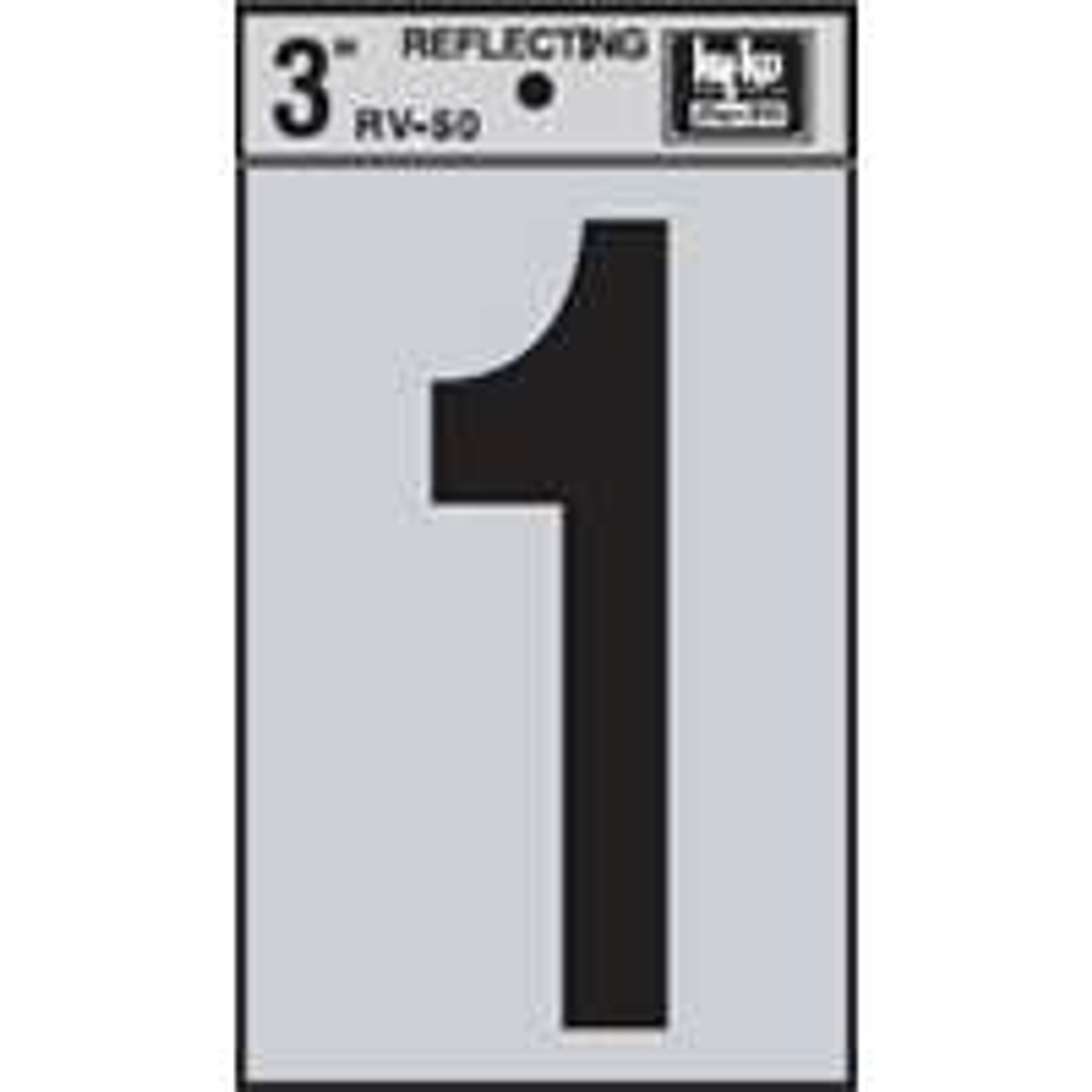 HY-KO PRODUCTS RV-50/1 3IN RV SERIES VINYL NUMBER 1   HY-KO PRODUCTS RV-50/1 3IN RV SERIES VINYL NUMBER 1