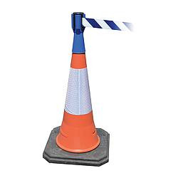 TENSABARRIER TC114-23-MAX-NO-D1X-C D0086 TENSACONE TOPPER BLUE BELT BLUE/WH