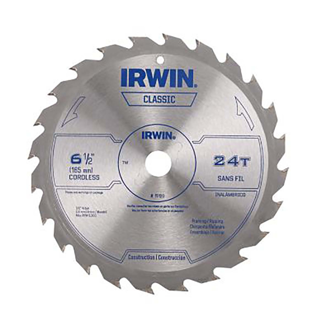 IRWIN 15120 SAW BLD 6-1/2IN 24T CD