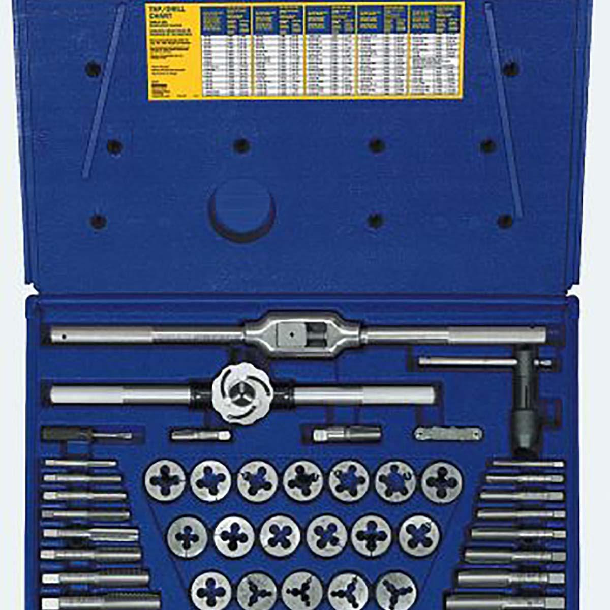 IRWIN 25941 TAP + DIE 41PC SET FRACTIONAL RD